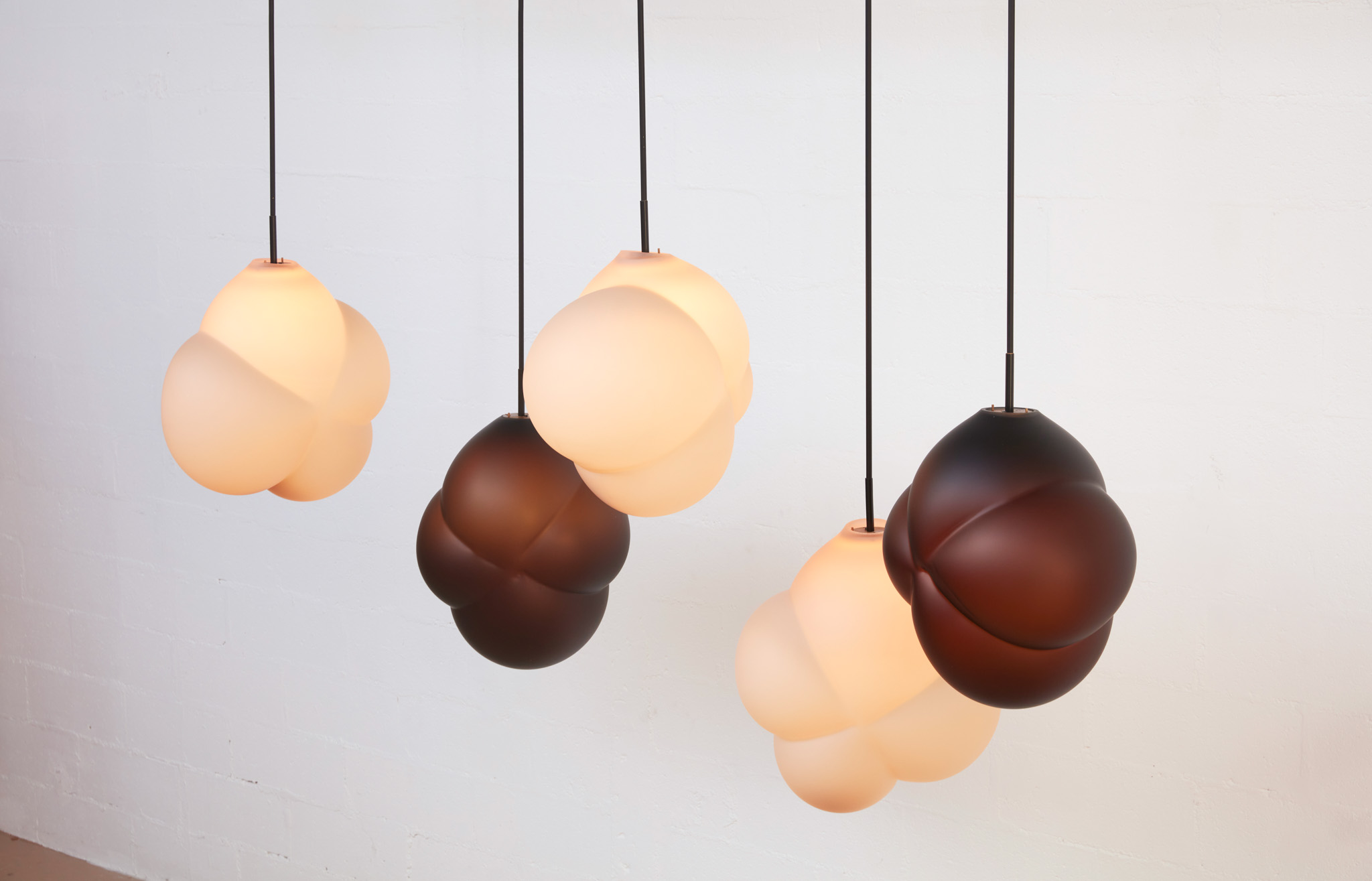 Cloud Pendant Java Satin Brown by JMW Studio